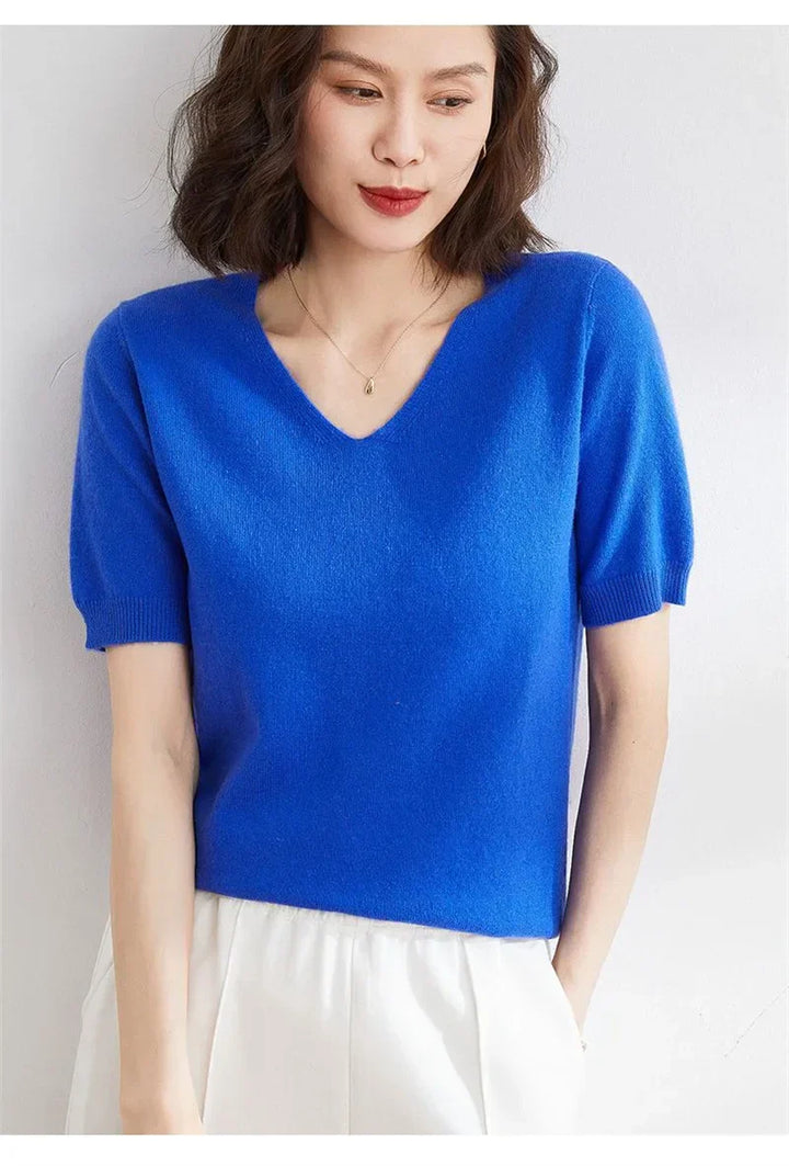 Harper Brooklyn | V-Neck Knit Top