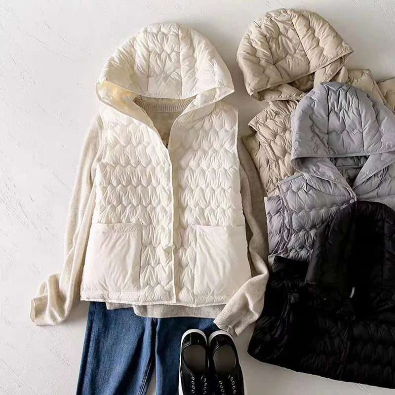 Harper Brooklyn | Puffer Vest in Gold
