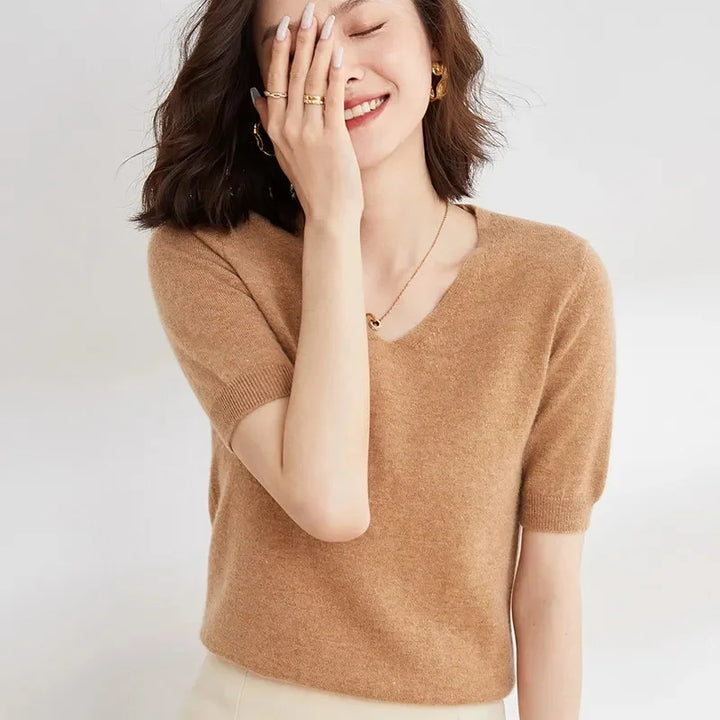 Harper Brooklyn | V-Neck Knit Top