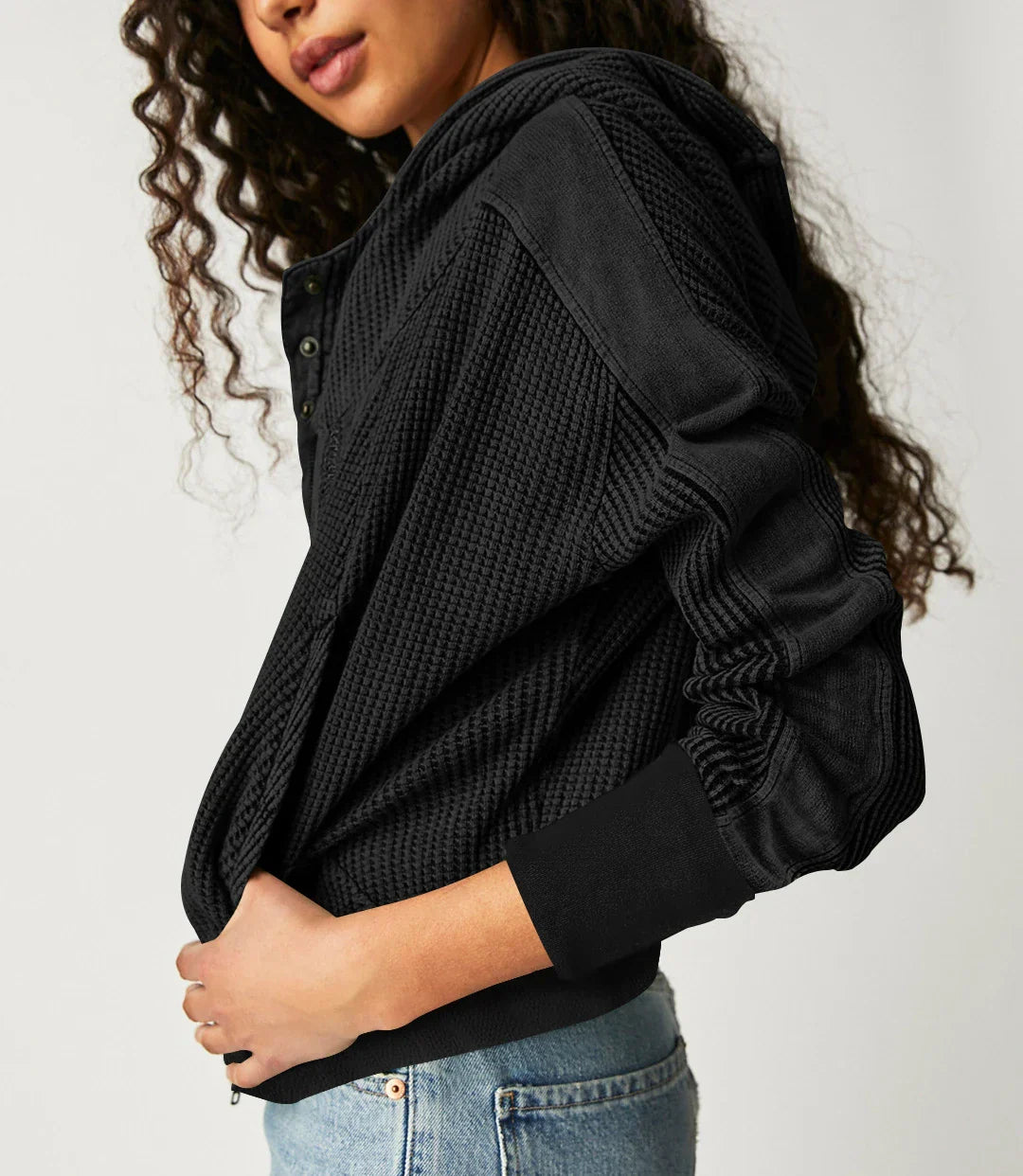 Harper Brooklyn | Waffle Hoodie