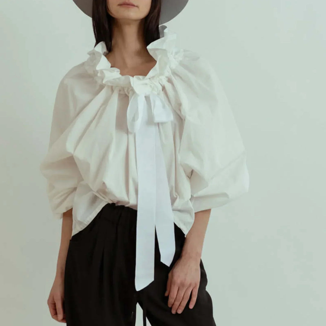 Harper Brooklyn | Puffed Cotton Blouse