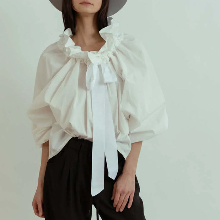 Harper Brooklyn | Puffed Cotton Blouse