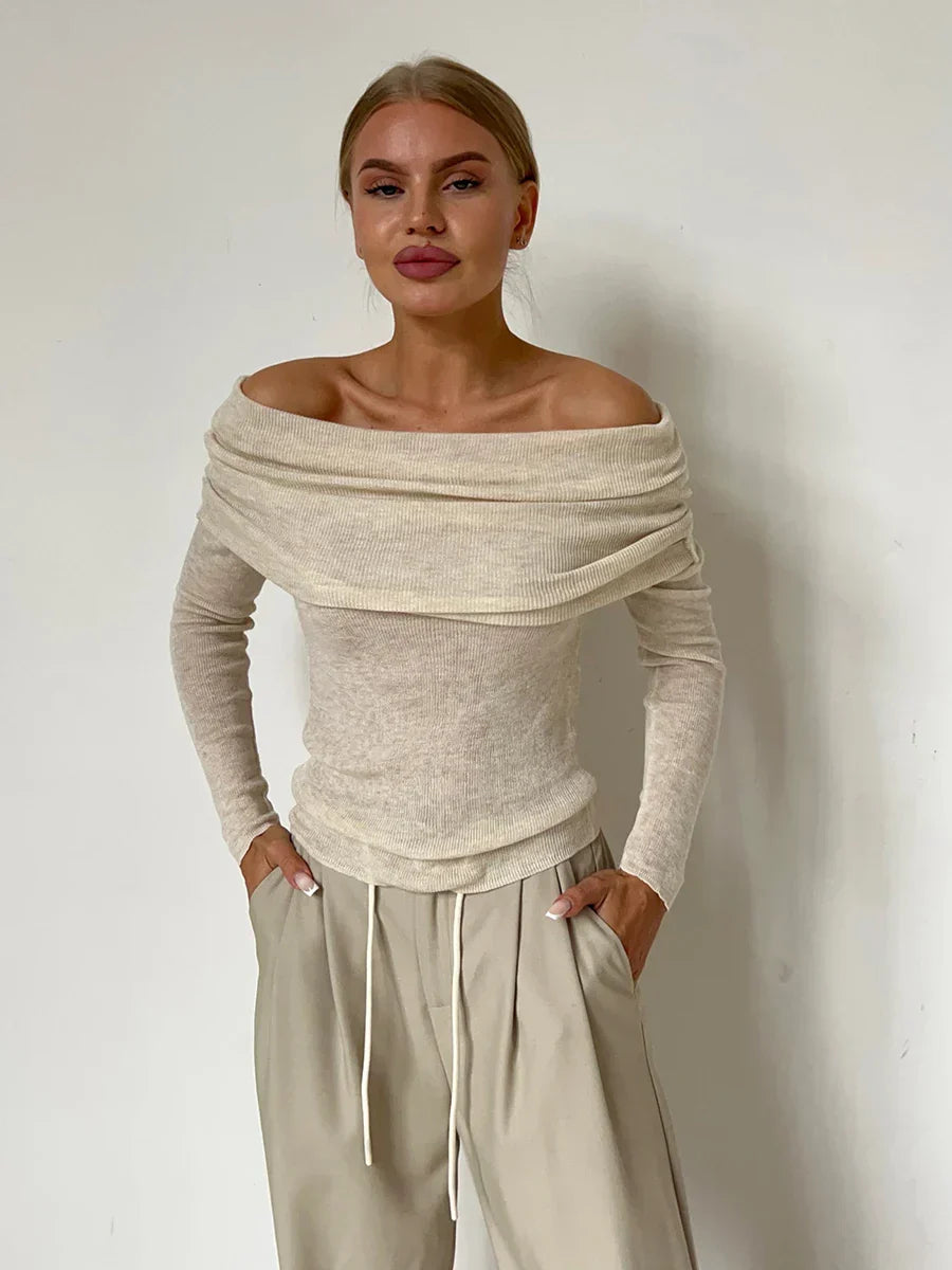 Harper Brooklyn | Off-Shoulder Knit Top