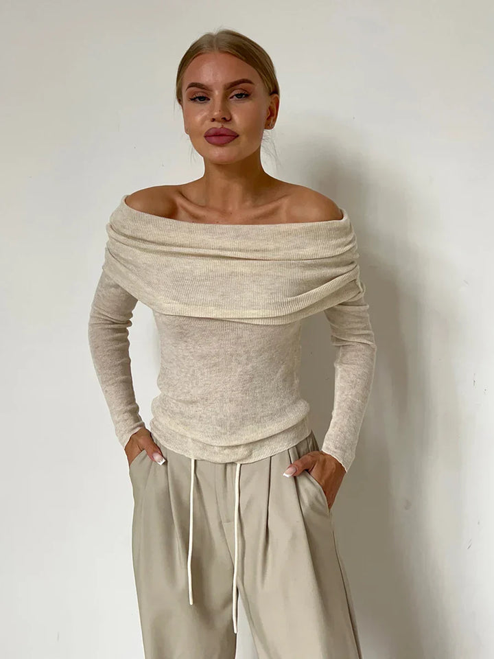 Harper Brooklyn | Off-Shoulder Knit Top