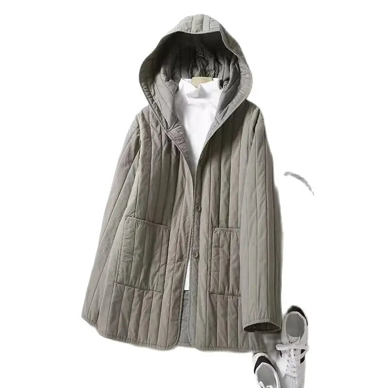 Harper Brooklyn | Quilted Hooded Coat