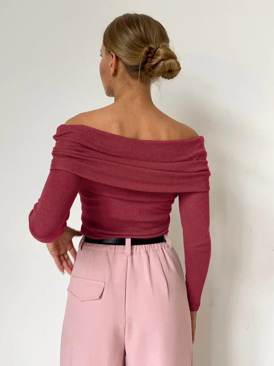 Harper Brooklyn | Off-Shoulder Knit Top
