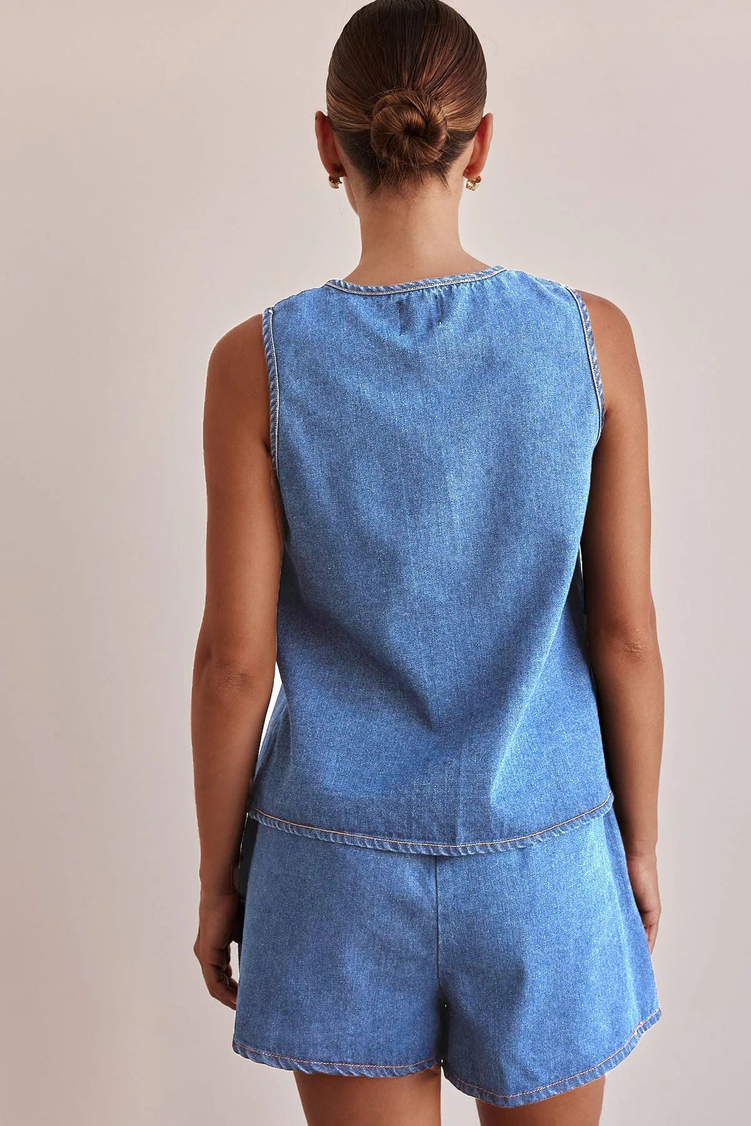 Harper Brooklyn | Denim Tie Set