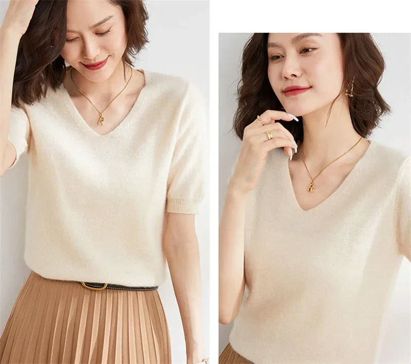 Harper Brooklyn | V-Neck Knit Top