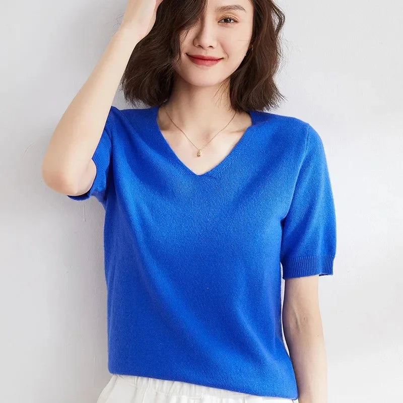 Harper Brooklyn | V-Neck Knit Top