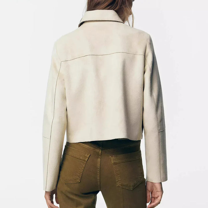 Harper Brooklyn | Suede Cropped Jacket