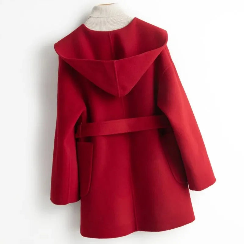 Harper Brooklyn | Long Pointed Coat in Camel Hair