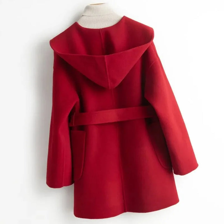 Harper Brooklyn | Long Pointed Coat in Camel Hair
