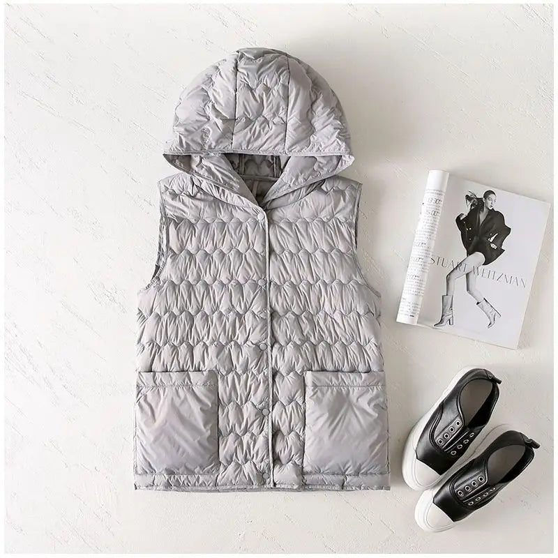 Harper Brooklyn | Puffer Vest in Gold