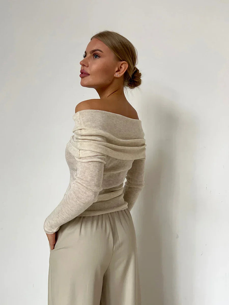 Harper Brooklyn | Off-Shoulder Knit Top