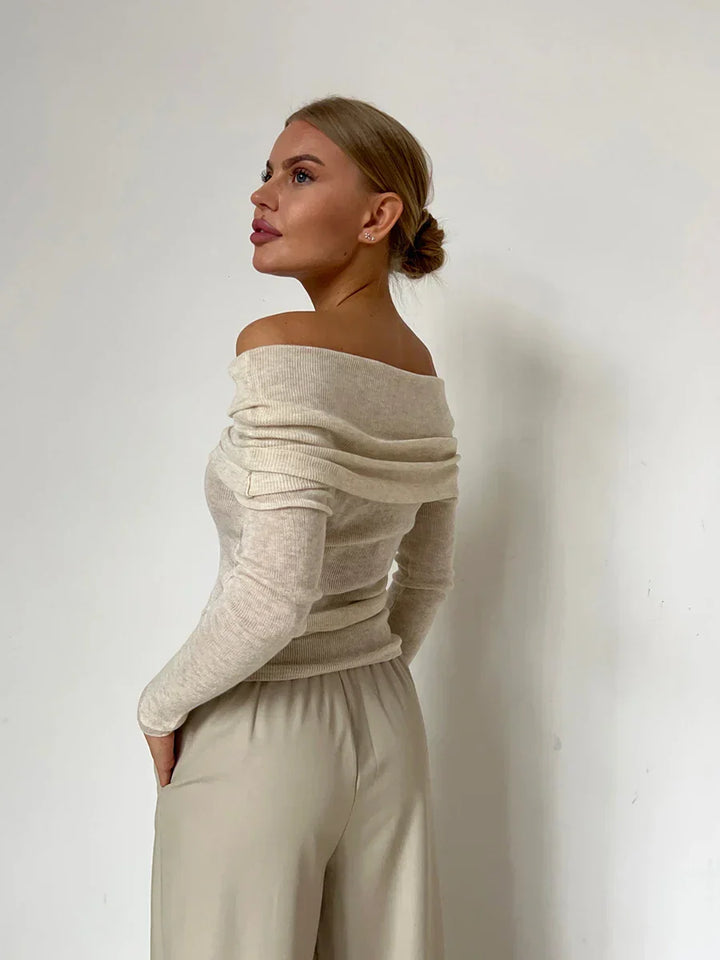 Harper Brooklyn | Off-Shoulder Knit Top