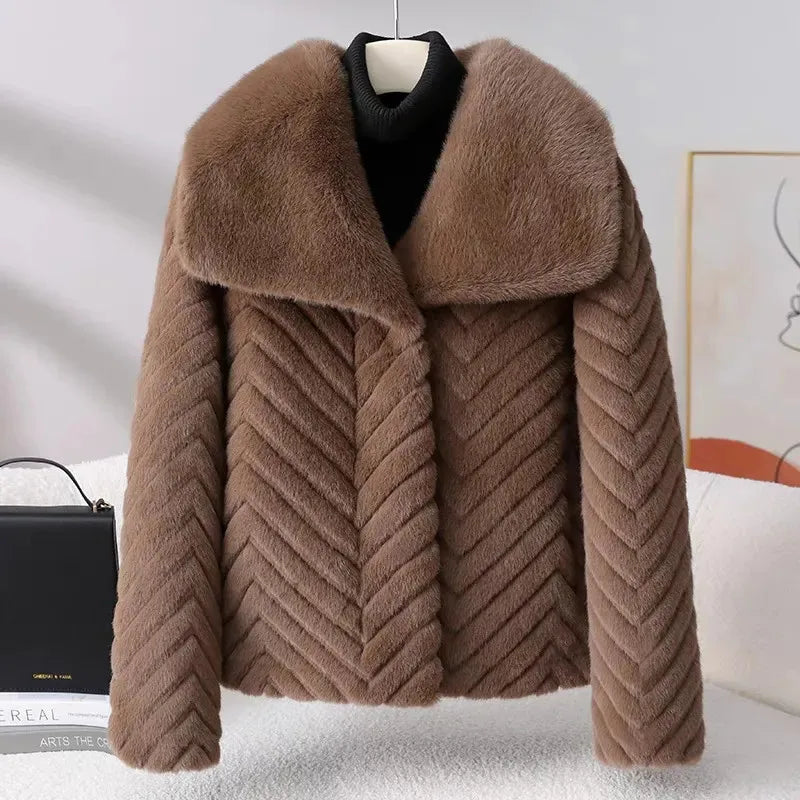 Harper Brooklyn | Faux Mink Jacket