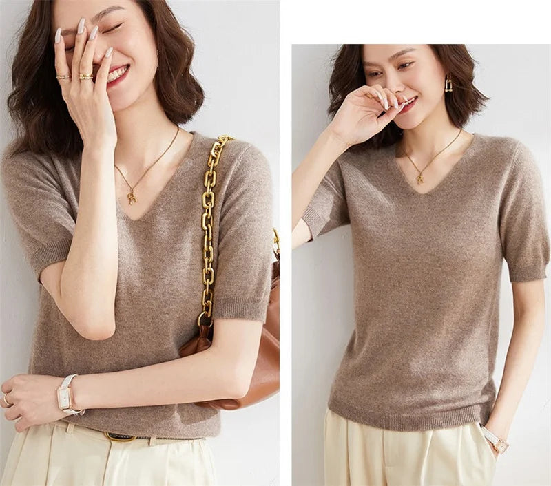 Harper Brooklyn | V-Neck Knit Top