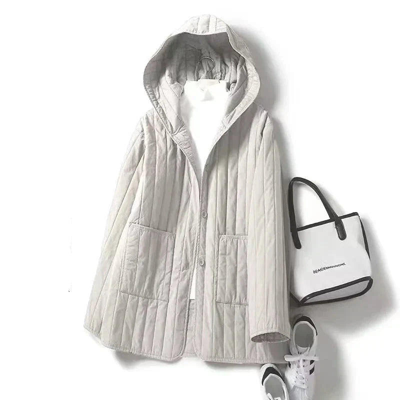 Harper Brooklyn | Quilted Hooded Coat