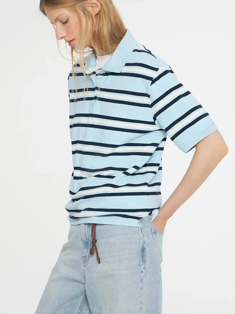 Harper Brooklyn | Stripe Polo Tee