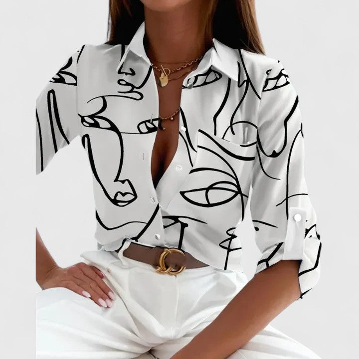 Harper Brooklyn| Long Sleeve Blouse