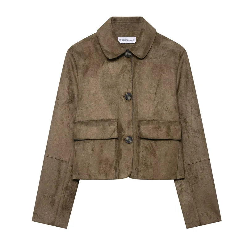 Harper Brooklyn | Suede Cropped Jacket