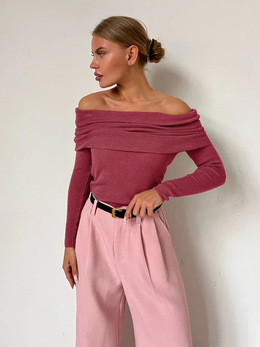 Harper Brooklyn | Off-Shoulder Knit Top