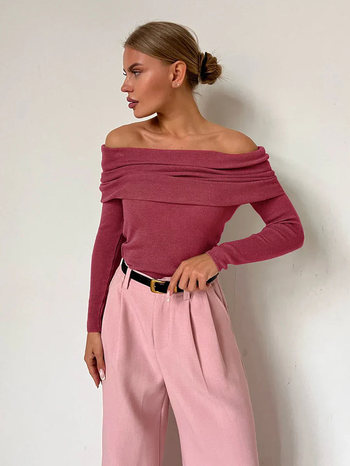 Harper Brooklyn | Off-Shoulder Knit Top