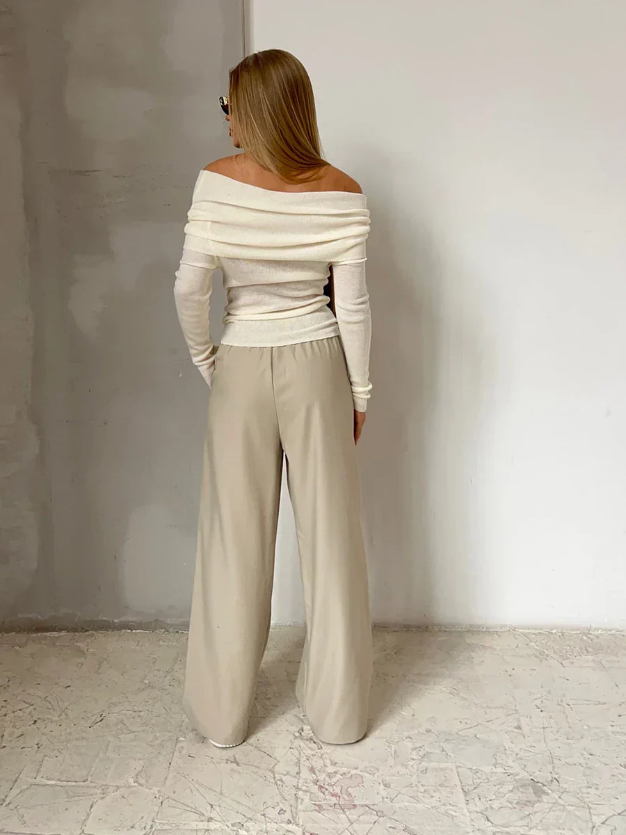 Harper Brooklyn | Off-Shoulder Knit Top