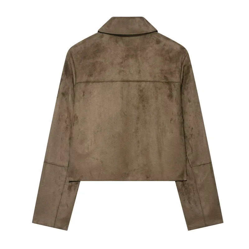 Harper Brooklyn | Suede Cropped Jacket