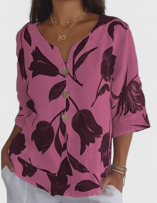 Harper Brooklyn | Floral Print Blouse