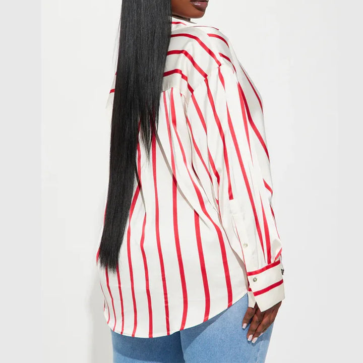 Harper Brooklyn | Satin Stripe Shirt