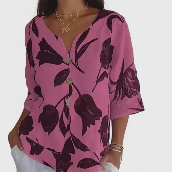 Harper Brooklyn | Floral Print Blouse