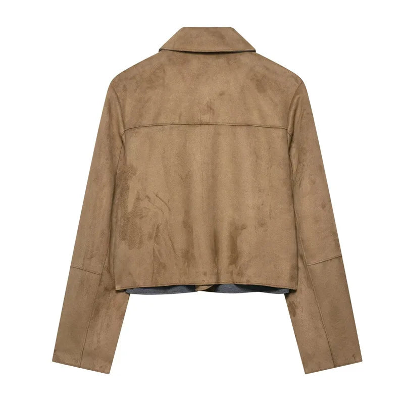 Harper Brooklyn | Suede Cropped Jacket