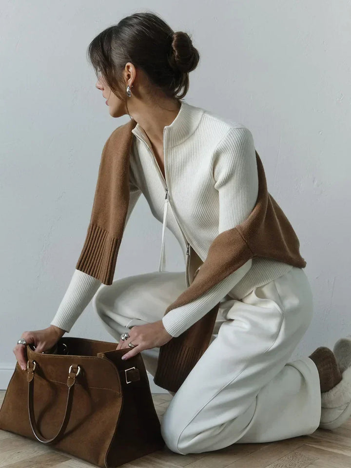 Harper Brooklyn| Cotton Double-Zip Knit