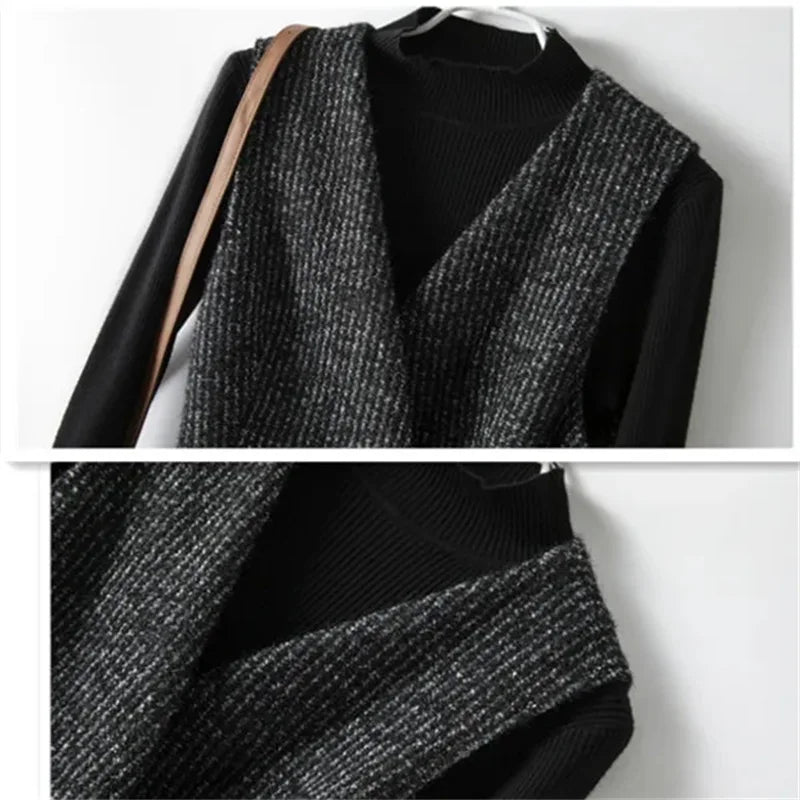 Harper Brooklyn| Textured Wrap Vest
