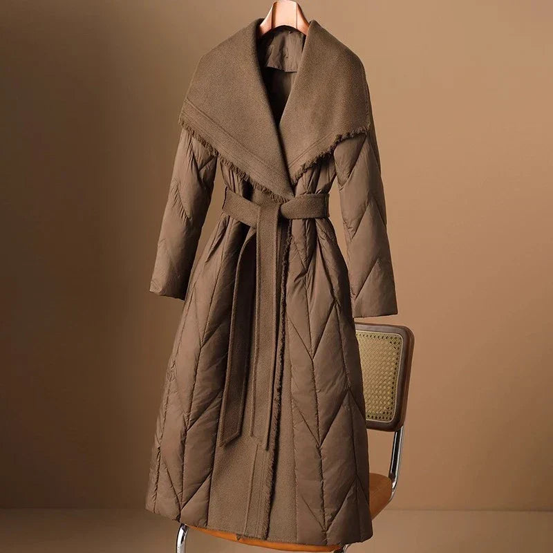 Harper Brooklyn | Down Coat with Wool Trim
