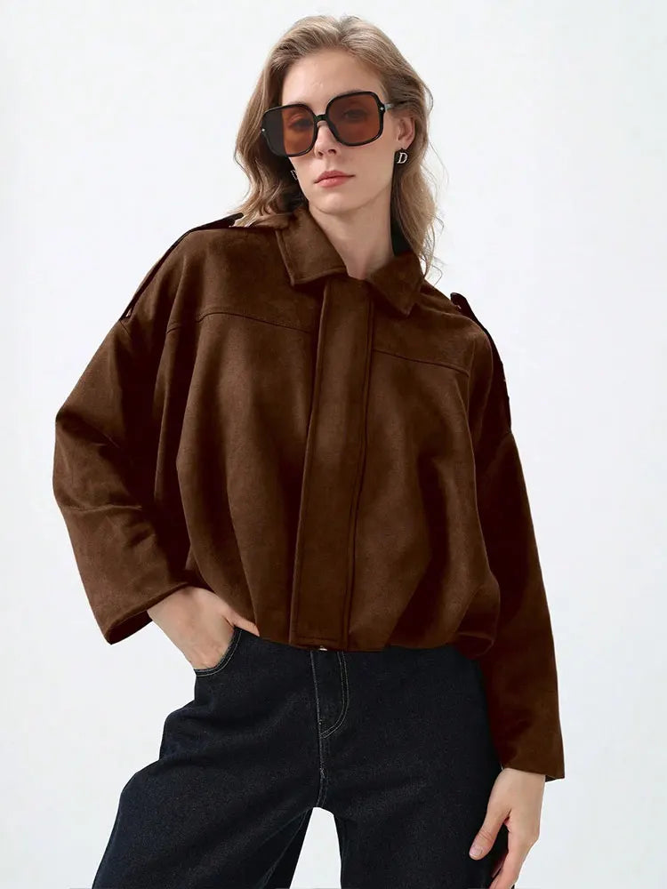 Harper Brooklyn | Women's Suede Bomber