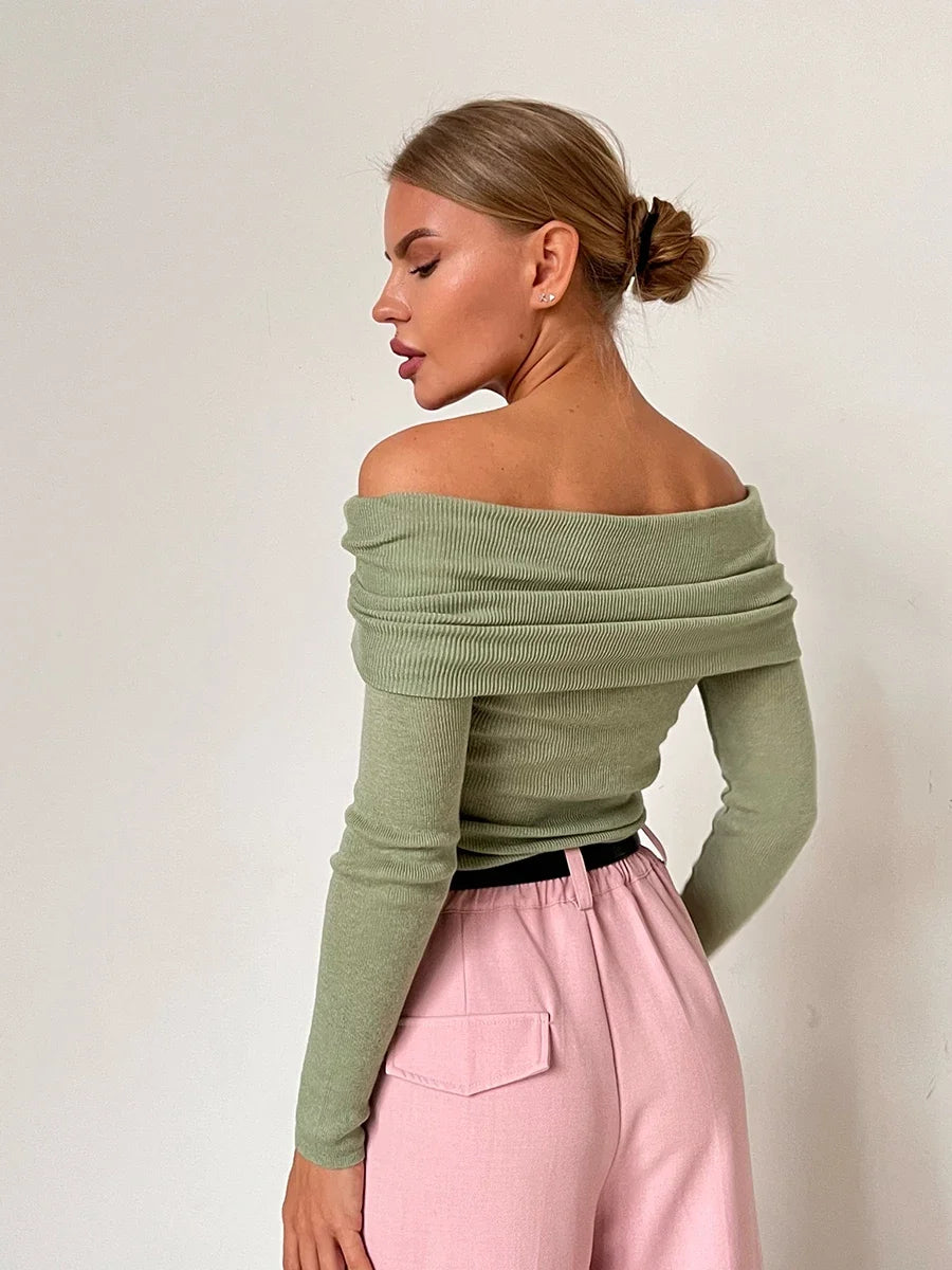 Harper Brooklyn | Off-Shoulder Knit Top