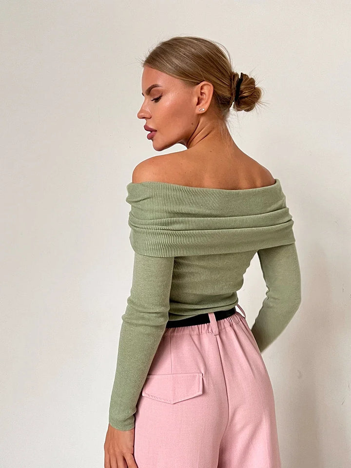 Harper Brooklyn | Off-Shoulder Knit Top