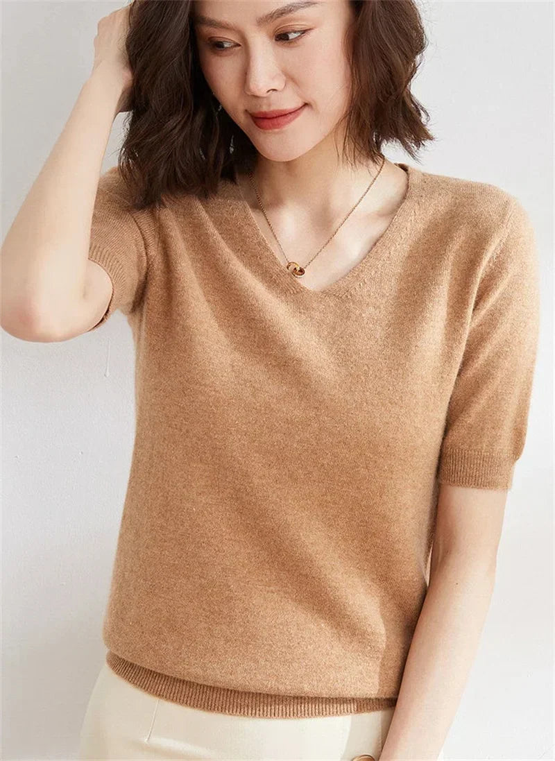 Harper Brooklyn | V-Neck Knit Top