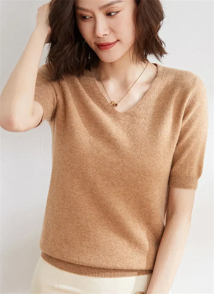 Harper Brooklyn | V-Neck Knit Top