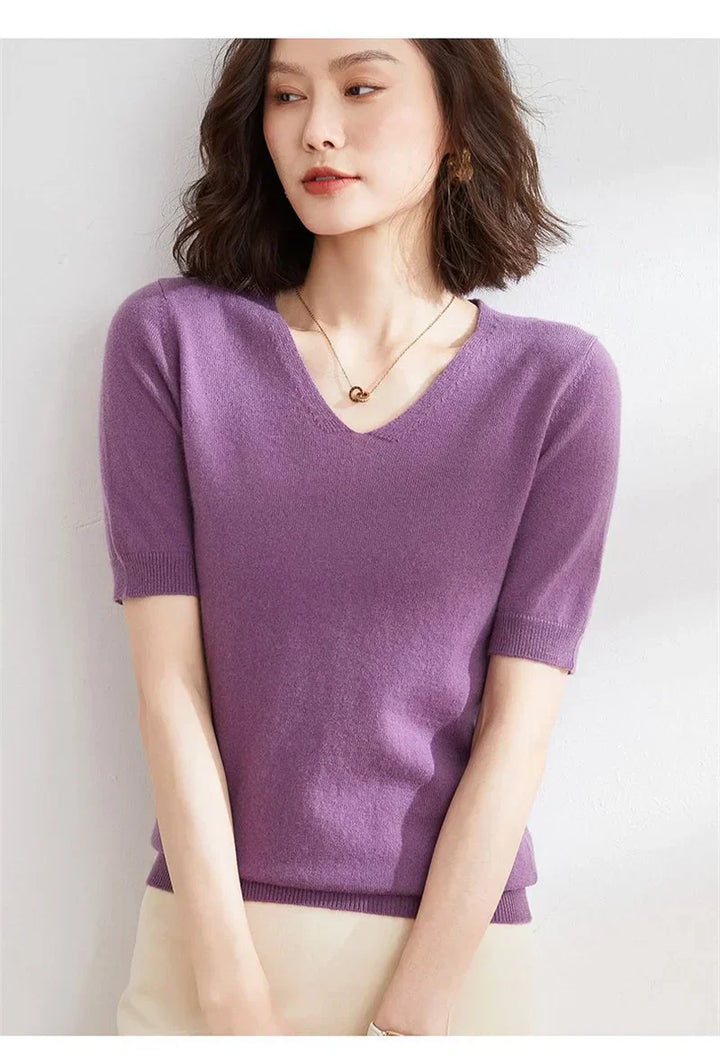 Harper Brooklyn | V-Neck Knit Top