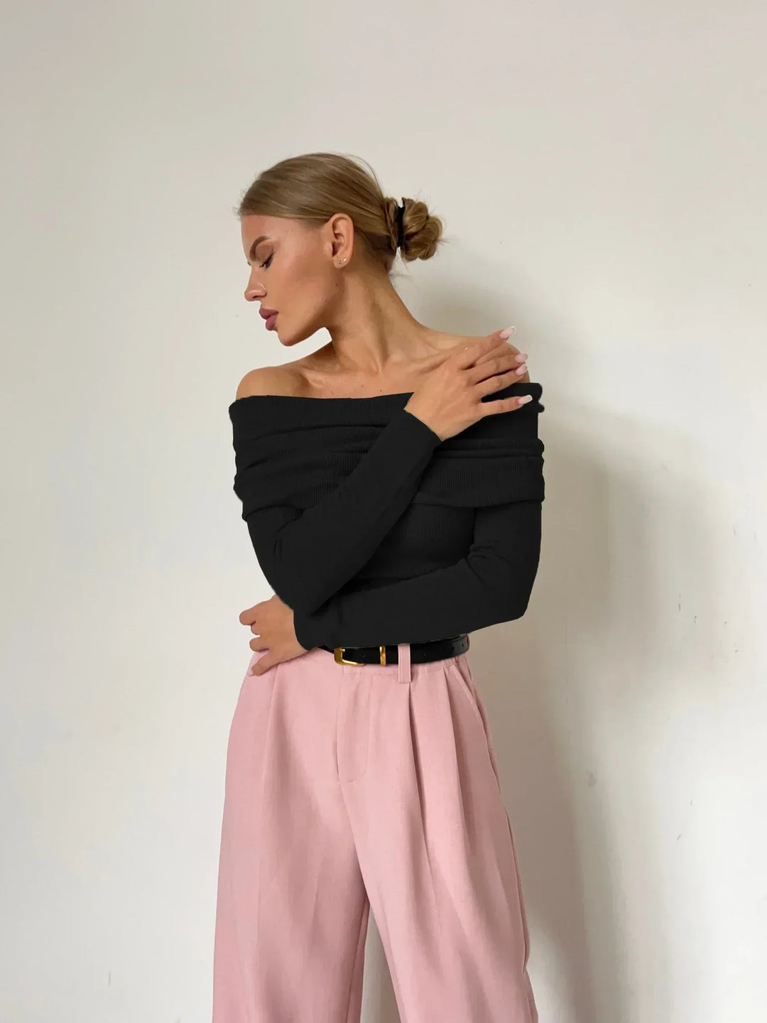 Harper Brooklyn | Off-Shoulder Knit Top