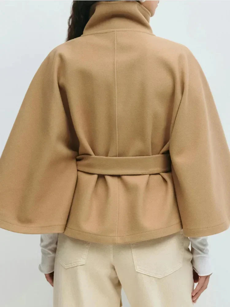 Harper Brooklyn| Wool-Blend Cape Coat