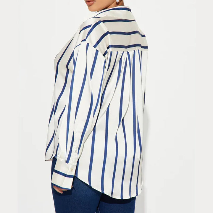 Harper Brooklyn | Satin Stripe Shirt