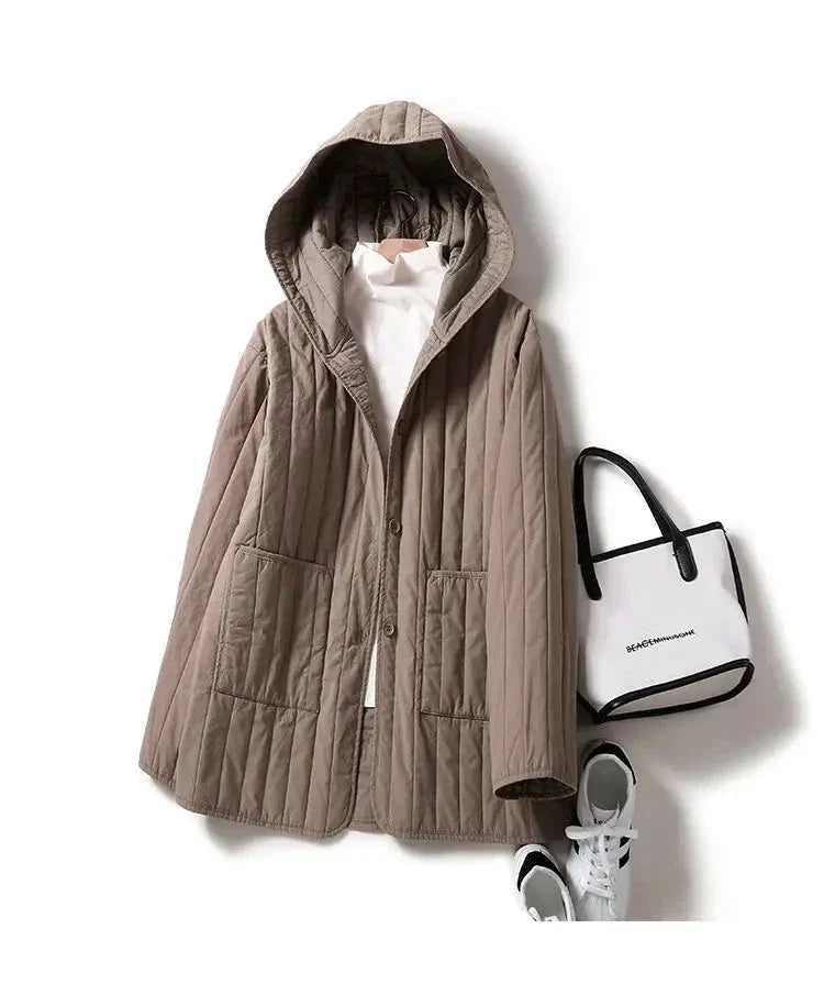 Harper Brooklyn | Quilted Hooded Coat
