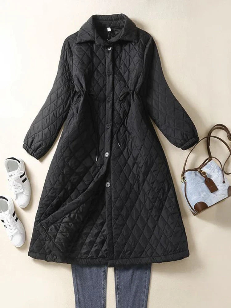 Harper Brooklyn | Quilted Long Coat