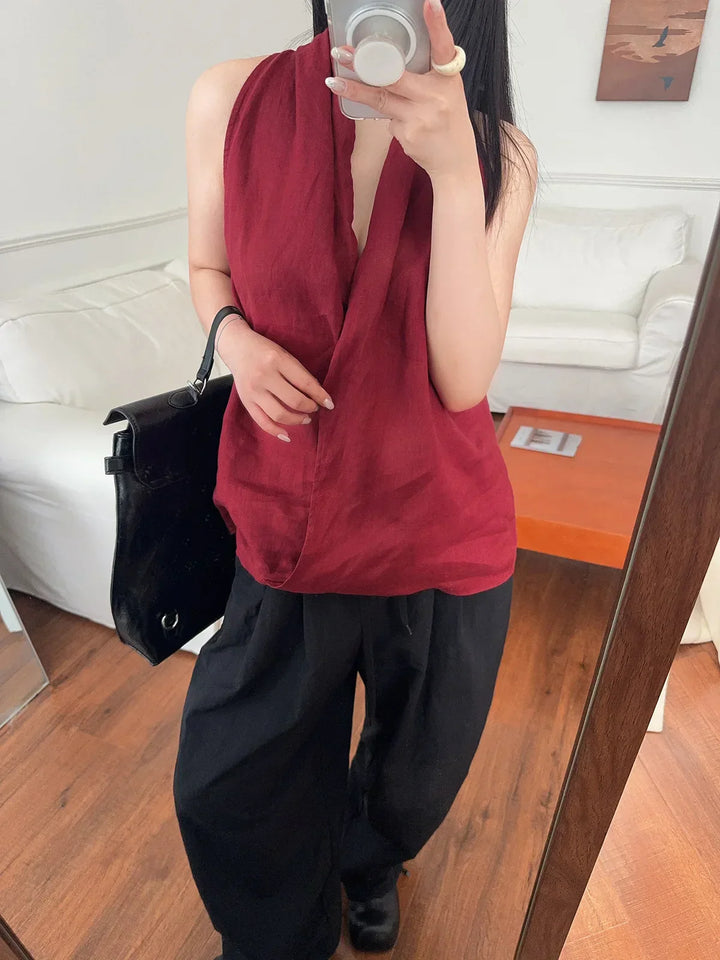 Harper Brooklyn | Drape Linen Vest