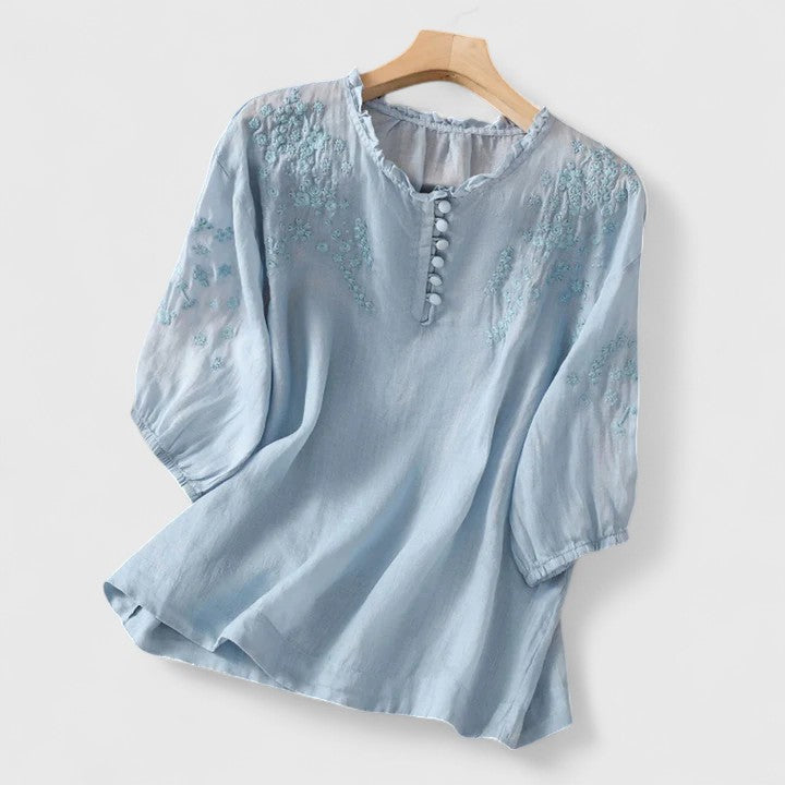 Harper Brooklyn| Blouse, Button-Front