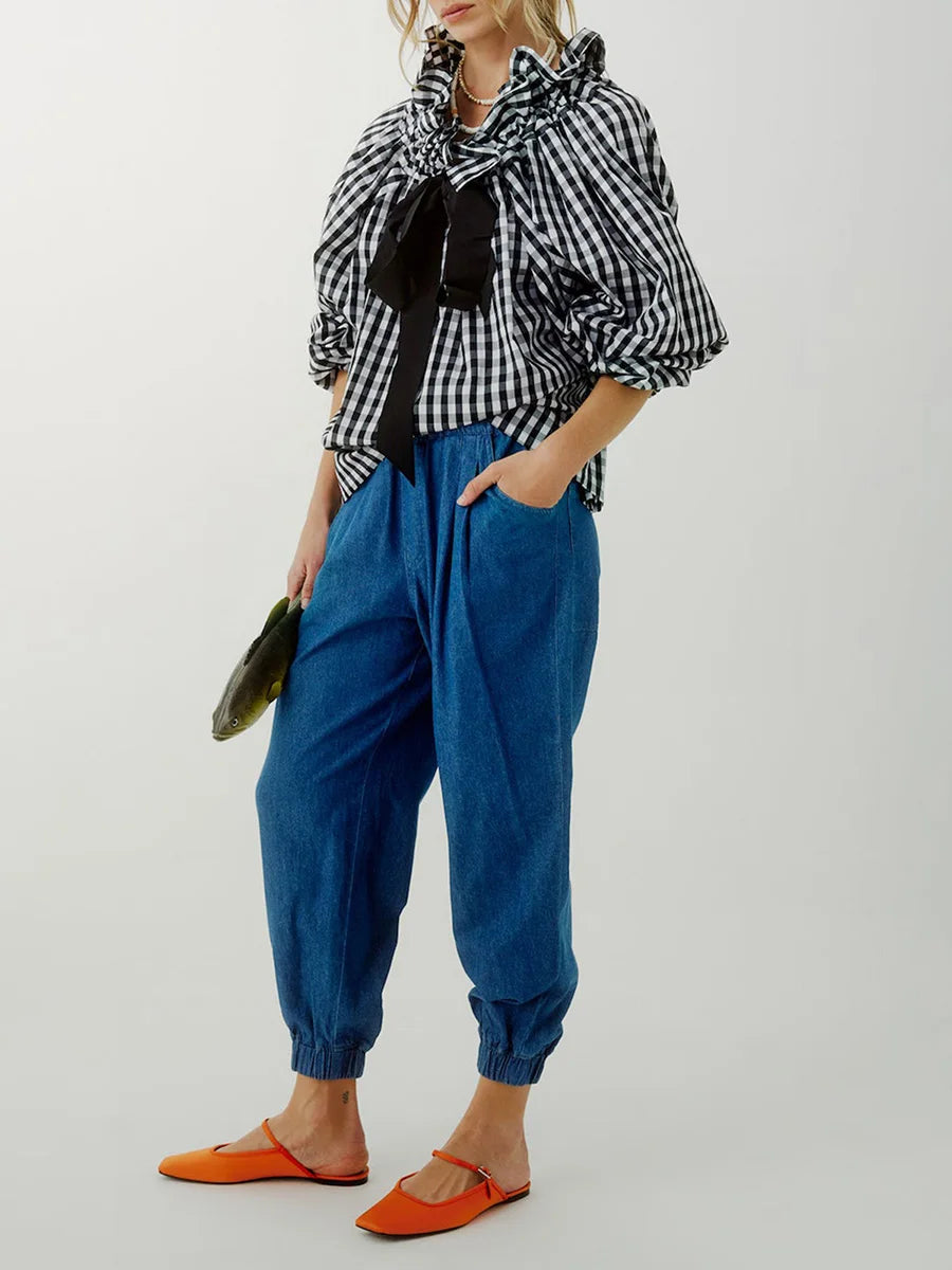 Harper Brooklyn | Puffed Cotton Blouse